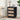 Black Mid Century Modern Wood Rustic Nightstand Side Table with Linen Drawers & 3 Drawers