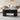 Black Mid Century Oval Wood Fluted Lift Top Coffee Table with Hidden Compartment