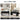 Two images of a 2-in-1 coffee table transforming into a work desk in a living room setting.