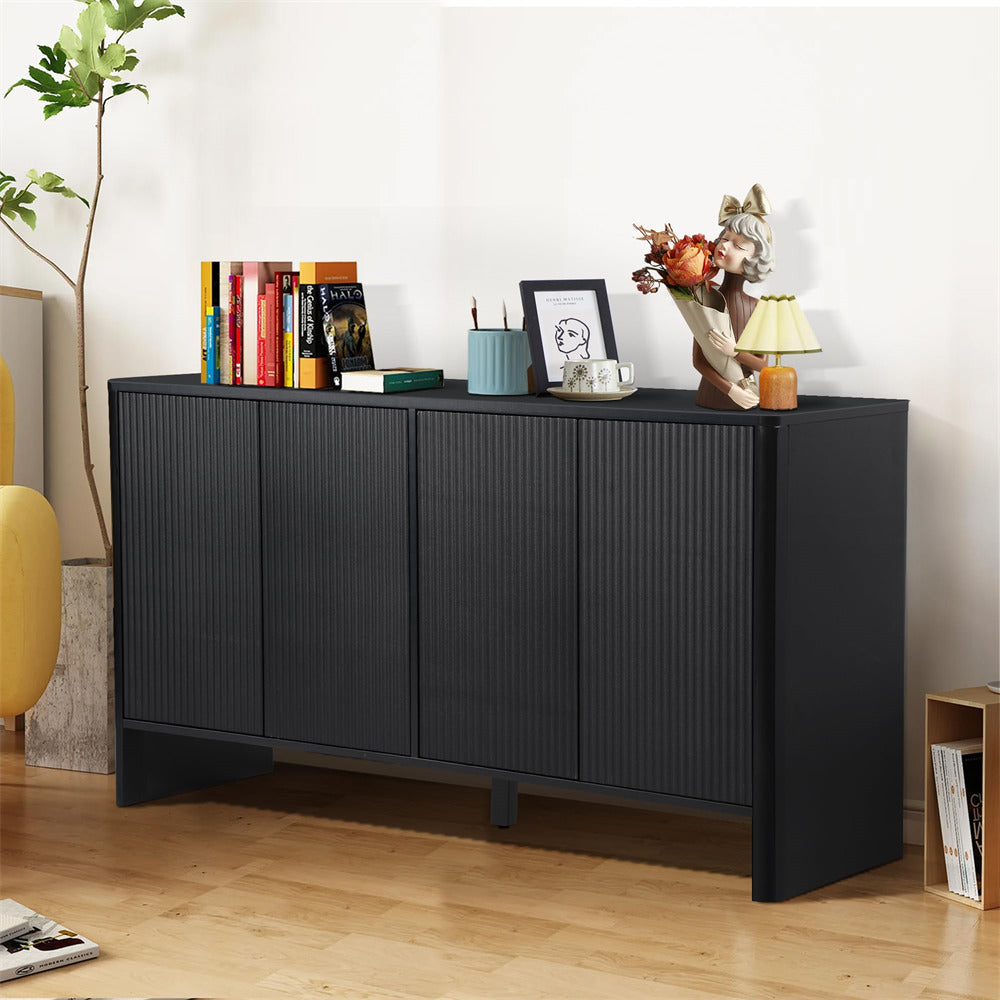 Modern Kitchen Storage Sideboard Buffet Cabinet Console Table with 4 F ...