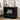 Black nightstand with decorative items in a room setting