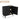 Black Modern Wood Fluted Storage Cabinet Sideboard with 2 Doors