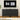 Black Modern Wood Fluted Storage Cabinet Sideboard with 2 Doors