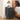 Black Narrow Side Table Wood Nightstand with Charging Station & Storage