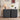 Black Set of 2 18" Square Fluted End Table with Removable Lid Access and Storage