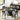 Black Solid Wood Dining Chairs Set of 4