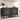 Black Wood Sideboard Storage Cabinet with 2 Doors and Adjustable Shelf