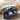 Blue 43.3'' Oval Fluted Wooden Coffee Table with Hidden Storage Compartment