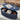 Blue 43.3'' Oval Fluted Wooden Coffee Table with Hidden Storage Compartment