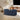 Blue 43.3'' Oval Fluted Wooden Coffee Table with Hidden Storage Compartment