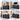 Blue 59” Modern Wood Fluted Sideboard Curved Credenza with 4 Doors & Adjustable Shelves