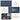 Blue 70" Tall Arched 6-Tier Bookcase with Floral Doors and Tip-Over Kit Included