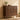 Brown 31.5" Arched Fluted Storage Cabinet with adjustable shelf and soft-close hinges