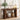 Brown 63" Long Wooden 2 Tier Behind Couch Console Table with Storage and U-Shaped Base