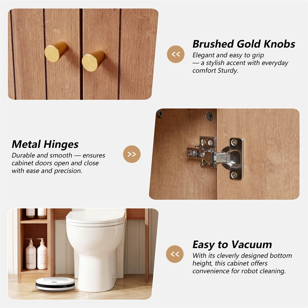 Caramel 31" Wide Over the Toilet Storage with Toilet Paper Holder