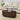 Dark Brown 43.3'' Oval Fluted Wooden Coffee Table with Hidden Storage Compartment