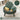 Green round coffee table with storage compartments in a living room setting.