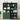 Green bookshelf with decorative items in a room setting