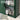 Green Fluted Wall Mounted Bathroom Cabinet with Sliding Doors
