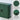Green Fluted Wall Mounted Bathroom Cabinet with Sliding Doors