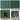 Green Fluted Wall Mounted Bathroom Cabinet with Sliding Doors