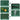 Features of a green product with text labels on a white background