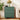 Green Mid-Century Modern Scalloped 3 Drawer Nightstand Side Table with Ball Feet