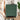Green nightstand with three drawers in a bedroom setting