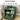 Green drawer storage unit with electronic devices and books in a room setting.