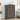 Grey Vintage Carved Sideboard Storage Cabinet with Adjustable Shelves and 2 Doors