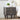 Grey Wood Farmhouse Nightstand Sofa Side Table with 2 Drawers and Metal Handles