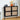 Modern Entryway Wooden Shoe Cabinet Black Freestanding Tipping Bucket Shoe Rack with 4 Flip Drawers