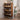 Modern Entryway Wooden Shoe Cabinet Freestanding Tipping Bucket Shoe Rack Walnut with 3 Flip Drawers