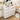 Modern Iron Rattan Dresser Chest of Drawers White Hallway Entryway Storage Cabinet