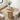 Natural 17.7'' Mid Century Modern Side Table Round Fluted End Table