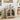Wooden cabinet with glass doors displaying items in a room setting.