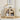Wooden cabinet with glass doors in a living room setting