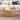 Natural 31.5" Mid Century Modern Round Coffee Table with Storage and Fluted Base