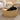 Natural 31.5" Mid Century Modern Round Coffee Table with Storage and Fluted Base
