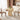Natural 31.5" Round Small Kitchen Dinner Table with Fluted Wood Base