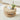 Natural 31.5” Mid Century Modern 2 Tier Round Fluted Coffee Table with Tambour Sliding Door and Solid Wood Legs