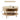 Natural 31.5” Mid Century Modern 2 Tier Round Fluted Coffee Table with Tambour Sliding Door and Solid Wood Legs