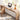 Natural 35.43"Tall Curved Counter Height Bar Table Narrow High Top Pub Dining Table