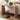 Natural 35.43"Tall Curved Counter Height Bar Table Narrow High Top Pub Dining Table