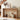 Natural 35.43"Tall Curved Counter Height Bar Table Narrow High Top Pub Dining Table