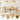 Natural 42"-105" Kitchen Extendable Oval Dining Table for 4-12 with Fluted Pedestal Base & Reinforced Metal Support Leg