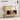 Natural 42.5'' Modern Accent Coffee Bar Wood Kitchen Storage Cabinet with 2 Open Storage