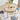 Natural 47 Inch Modern Fluted Round Dining Table with 2 Drawers for 4-6 People