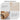 Natural 47'' Oval Coffee Table 2-Tier Center Table with Storage Shelf