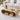 Natural 47'' Oval Coffee Table 2-Tier Center Table with Storage Shelf